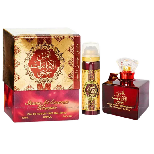 Shams Al Emarat Khususi 100ml with deo by Ard Al Zaafaran