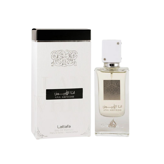 Lattafa Ana Abiyedh White 60ml Eau de Parfum for Men and Women