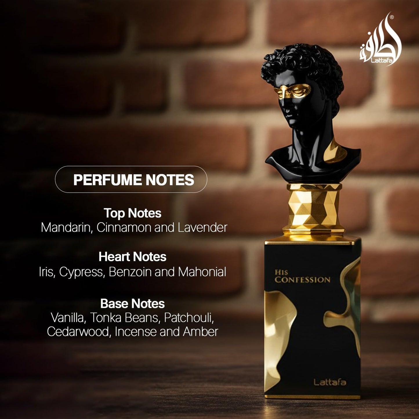 Lattafa His Confession EDP – Oriental Woody Perfume for Men 100ml