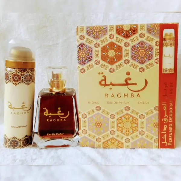 Lattafa Raghba Perfume 100ml EDP with FREE Deodorant