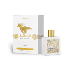 Discover Lattafa Qaed Al Fursan Unlimited – a beautifully blended composition offering a soft, succulent fragrance with great wearability in an office environment. Perfect for both men and women.